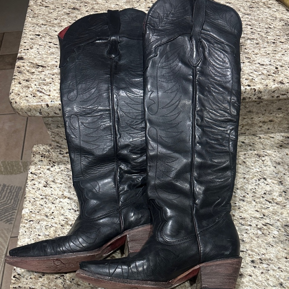 Freebird MISTY 8 Black Leather Heeled Boots